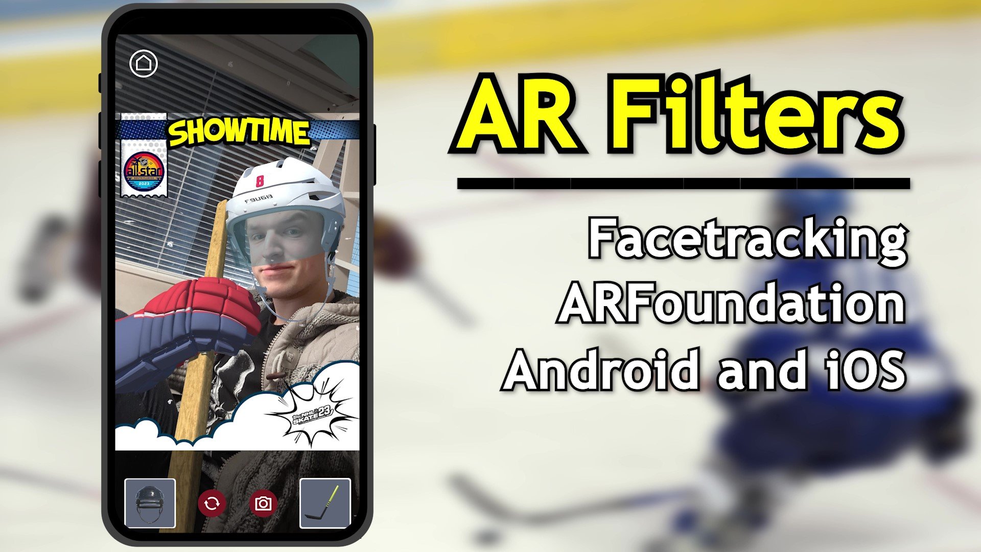 NHL Promotion AR Ice Hockey Helmet App