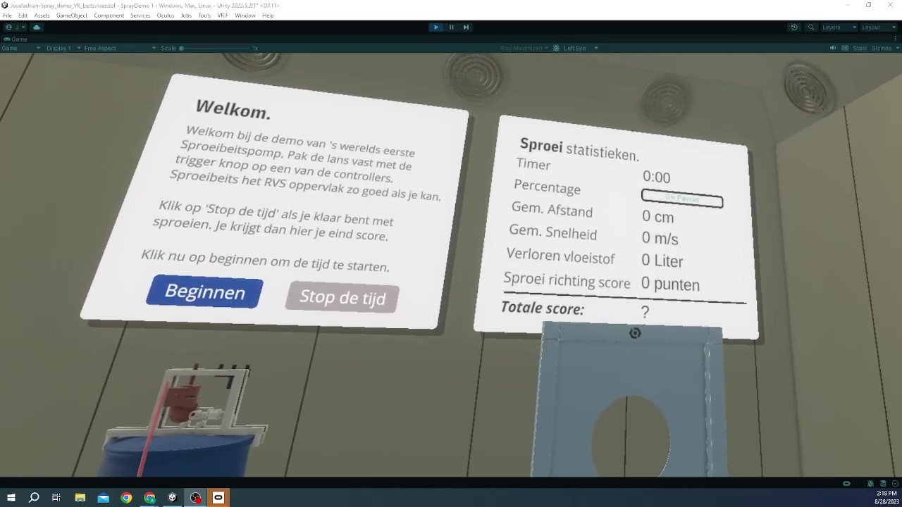 Spray and Learn: VR Technology for Pickling Liquid Sprayers