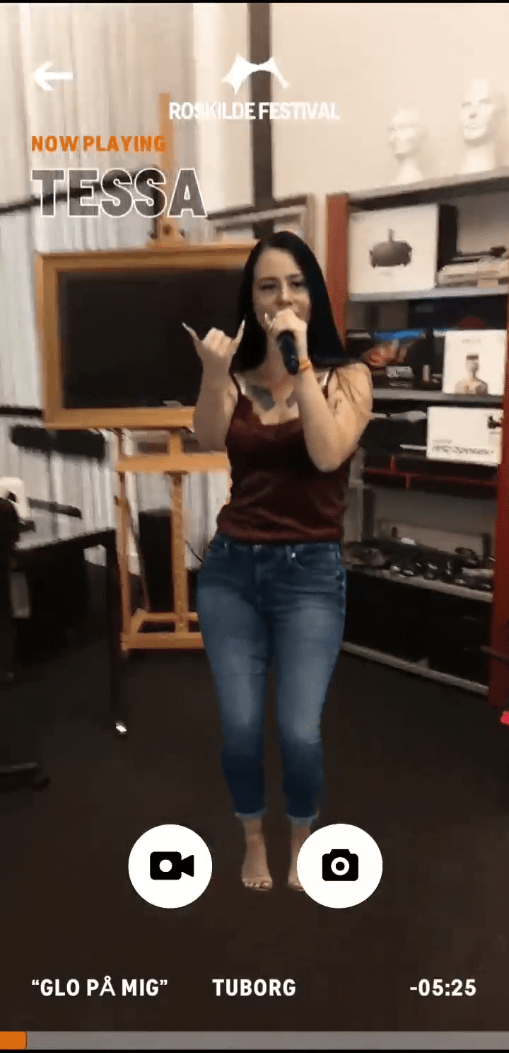 Roskilde Festival AR App: Performances in your living room!